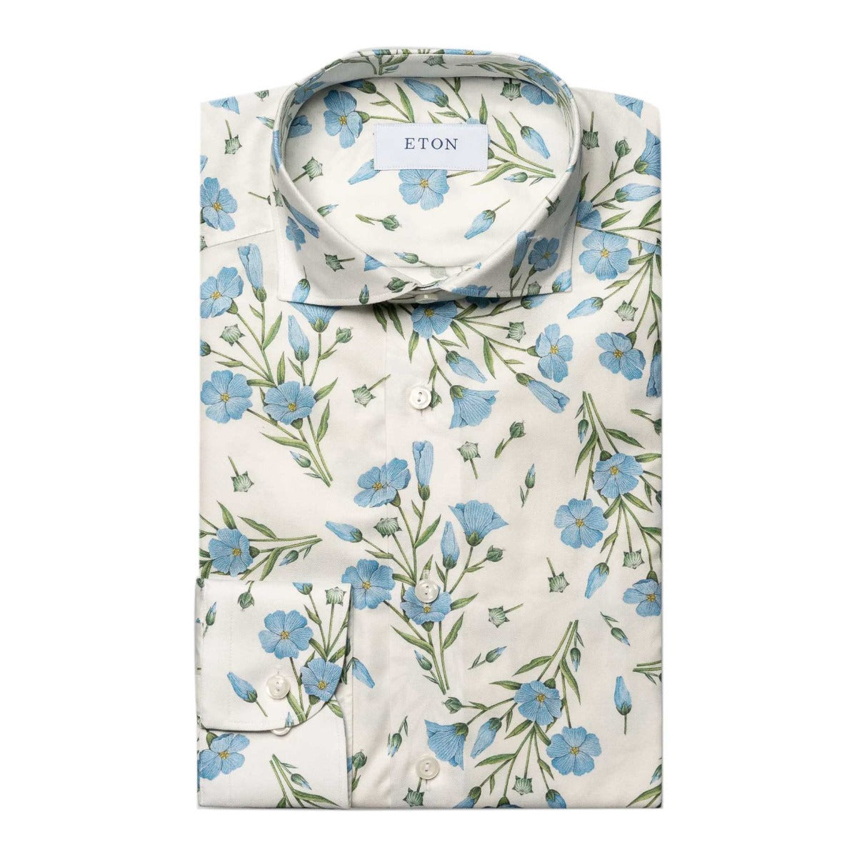 Floral Print Signature Cotton Twill Shirt Robert Old Co