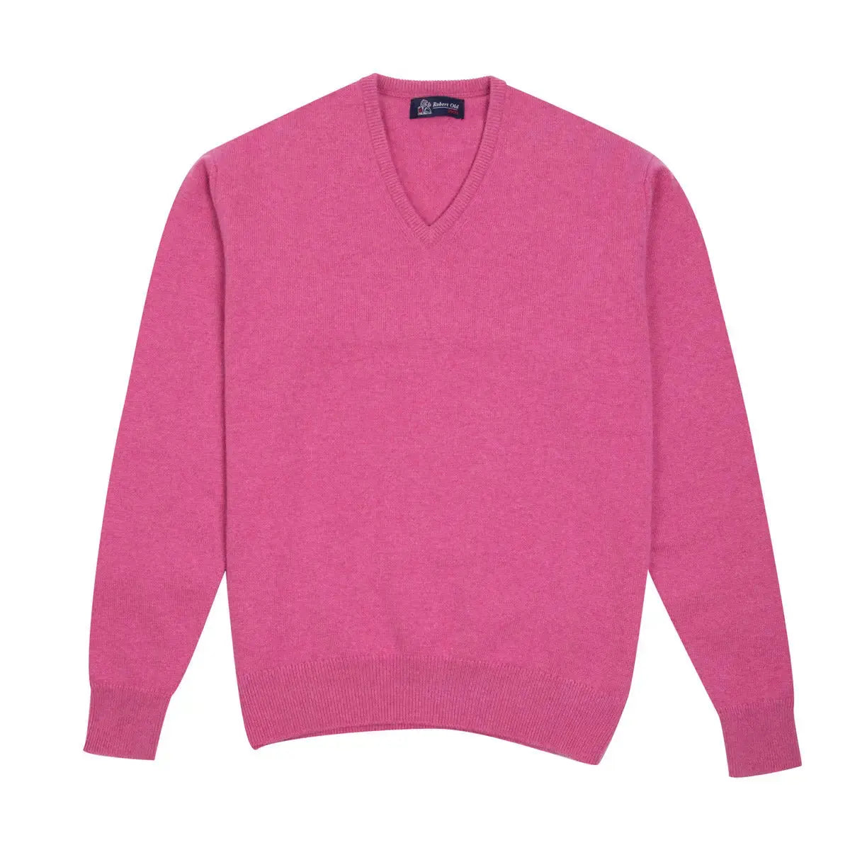 Mens pink cashmere v neck sweater hotsell