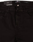 Black Slimmy Slim Straight Jeans JEANS 7 For All Mankind