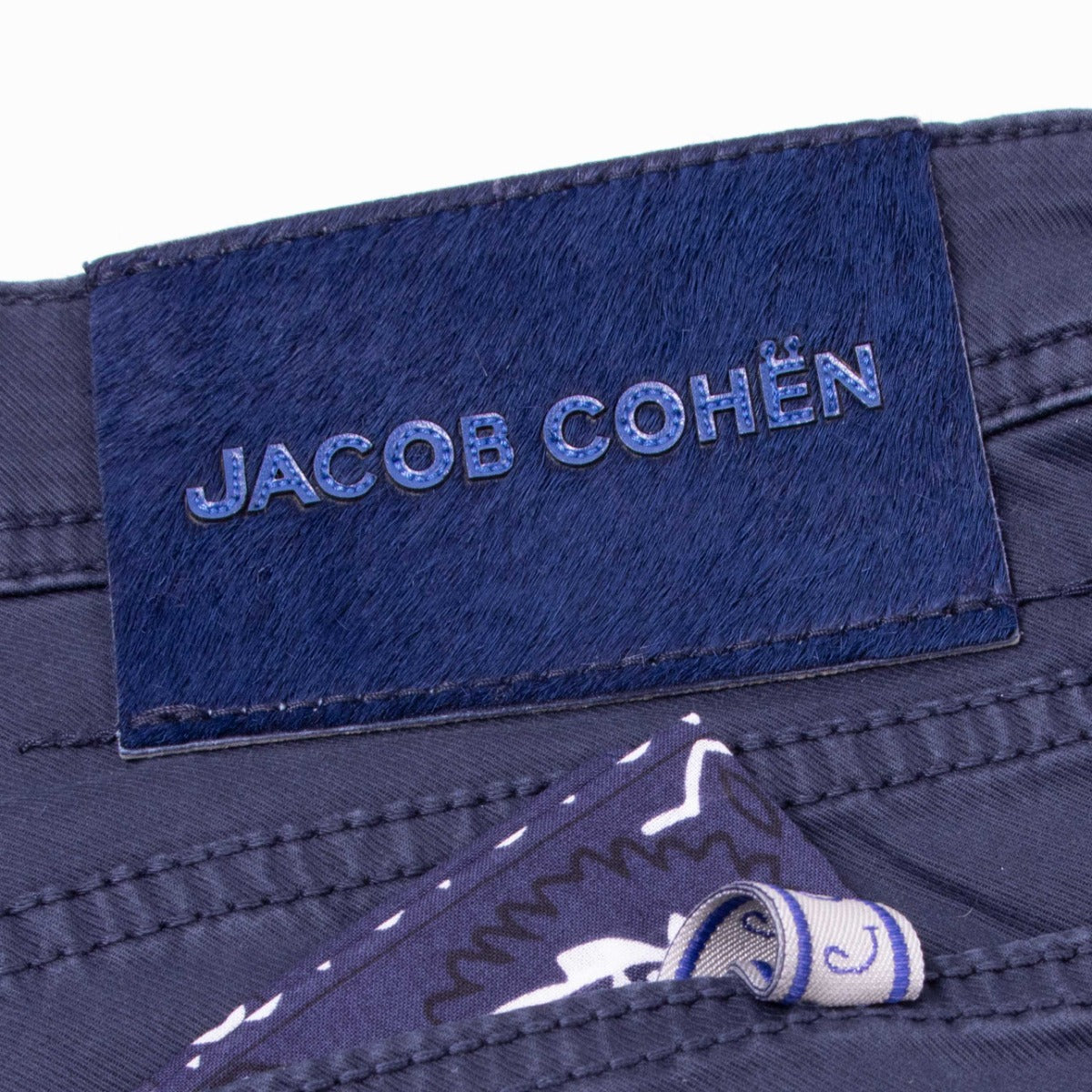 Navy ‘Bard’ Stretch Slim Fit Chinos  Jacob Cohen   