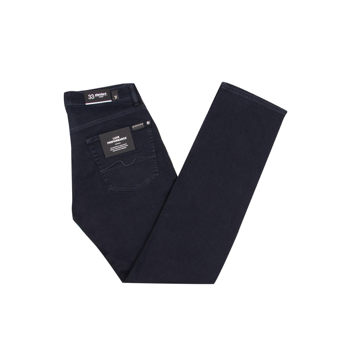 Dark Blue Standard Straight Luxe Performance Jeans JEANS 7 For All Mankind