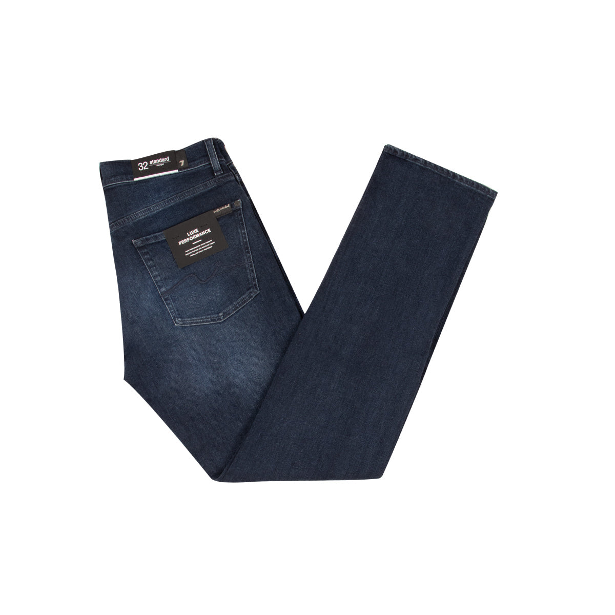 Dark Blue Standard Straight Luxe Performance Jeans JEANS 7 For All Mankind