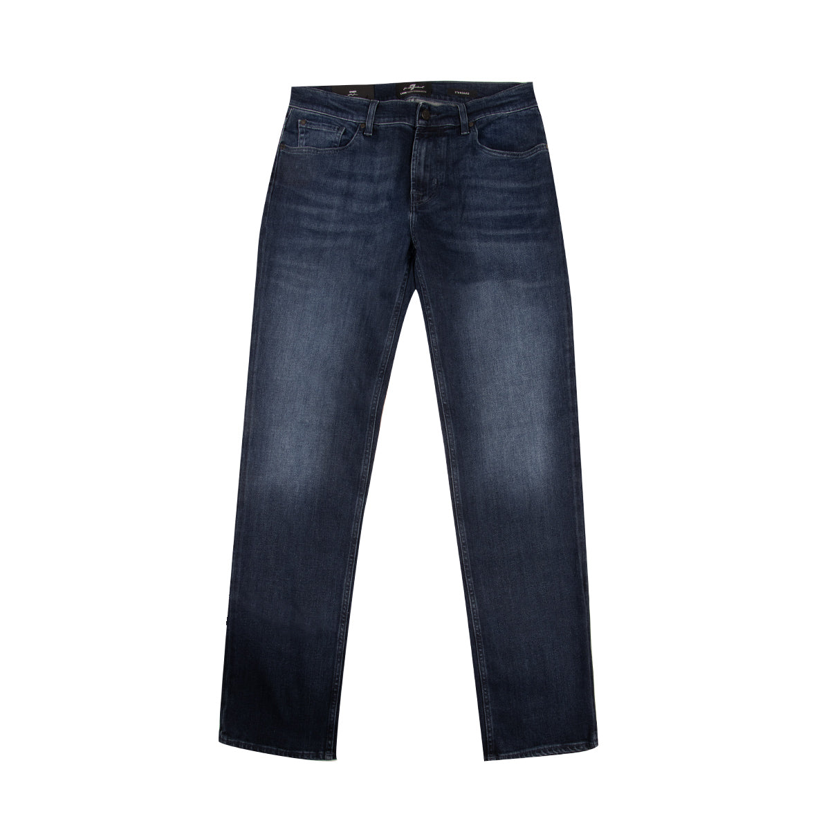 Dark Blue Standard Straight Luxe Performance Jeans JEANS 7 For All Mankind