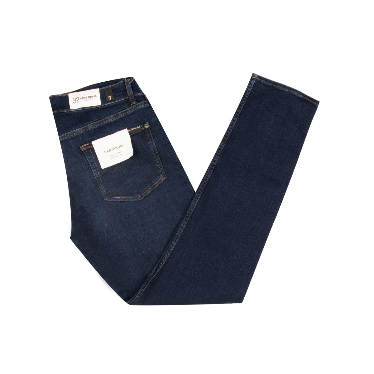 Dark Blue Slimmy Tapered Stretch Tek Jeans JEANS 7 For All Mankind