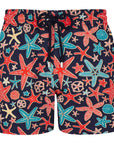 Navy ‘Holistarfish’ Moorise Swim Trunks  Vilebrequin   