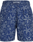 Navy ‘Starlettes Bicolores’ Moorea Swim Trunks  Vilebrequin   