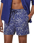 Navy ‘Starlettes Bicolores’ Moorea Swim Trunks  Vilebrequin   