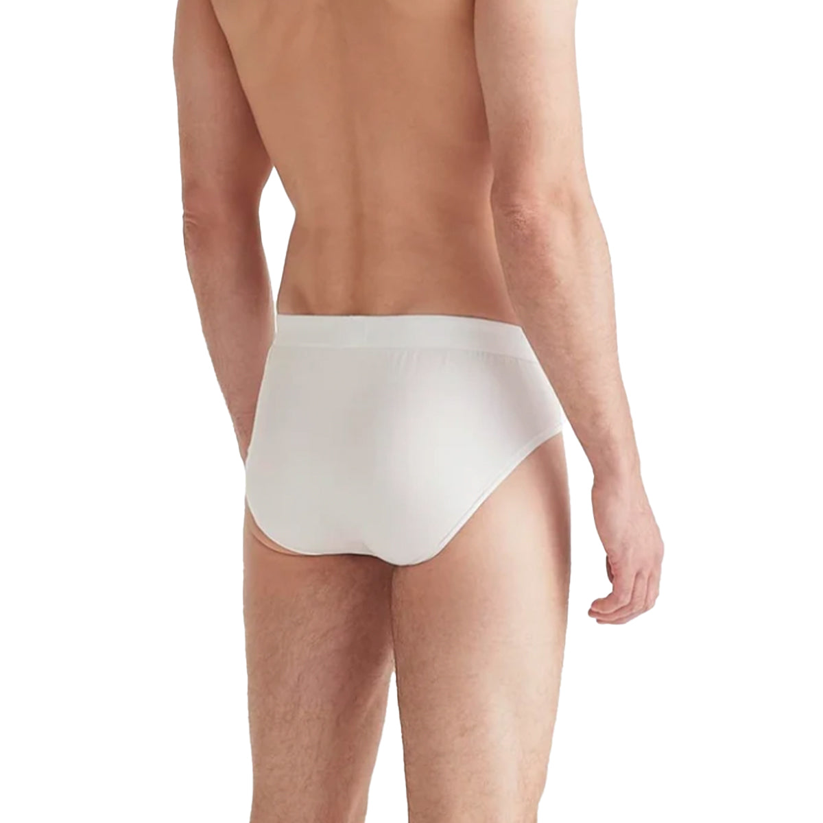 White Alex Micro Modal Stretch Brief UNDERWEAR Derek Rose