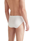 White Alex Micro Modal Stretch Brief UNDERWEAR Derek Rose