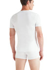 White Alex Micro Modal Stretch V-Neck T-Shirt UNDERWEAR Derek Rose