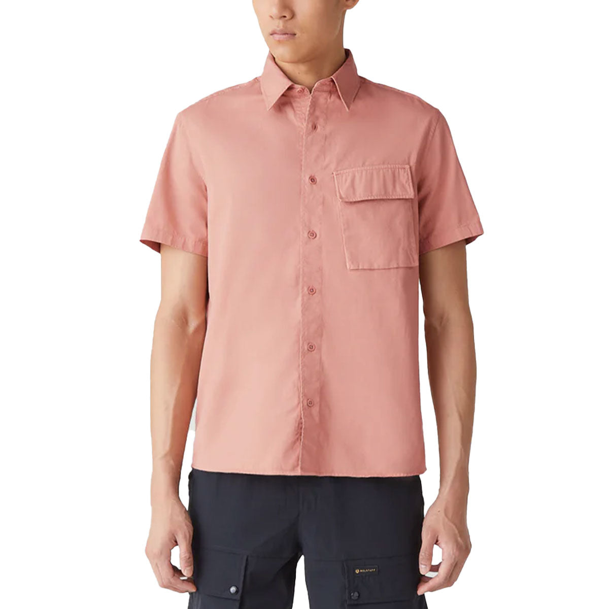 Scale Rust Pink Short Sleeve Shirt Short Sleeve Belstaff   