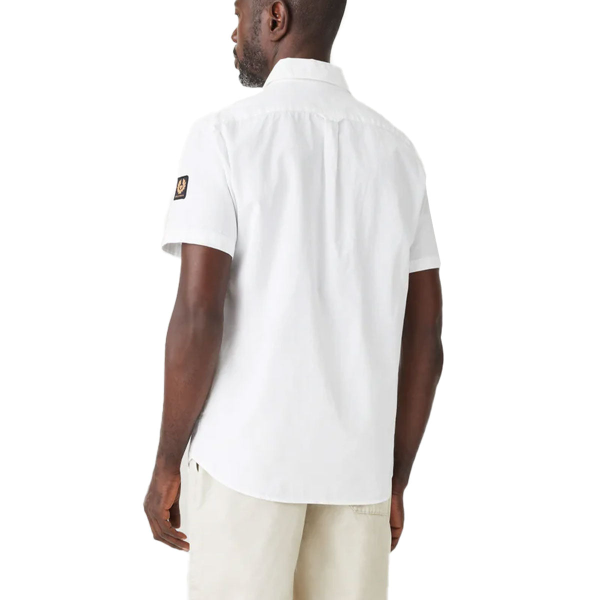 Scale White Short Sleeve Shirt Short Sleeve Santoni Casual   