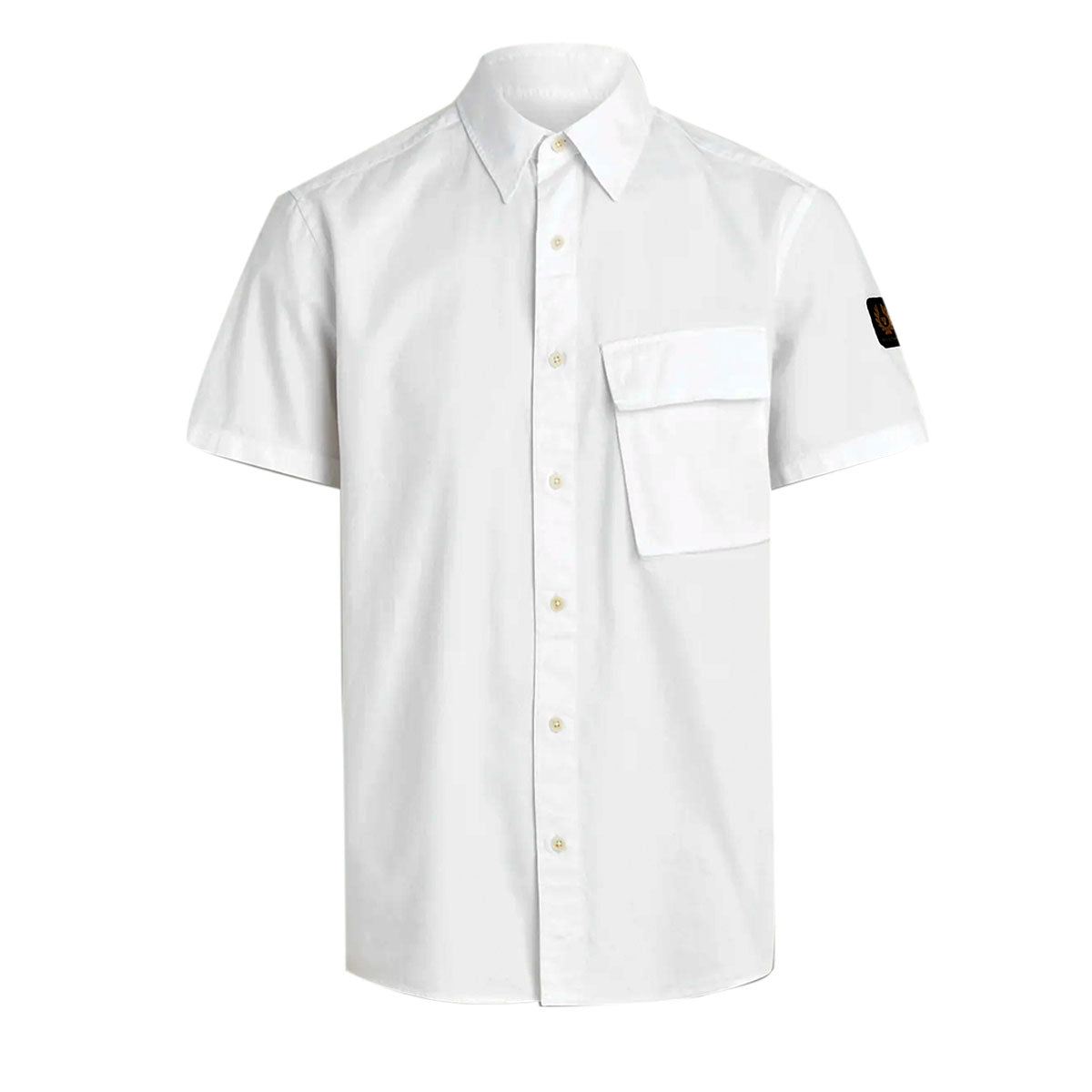 Scale White Short Sleeve Shirt Short Sleeve Santoni Casual   
