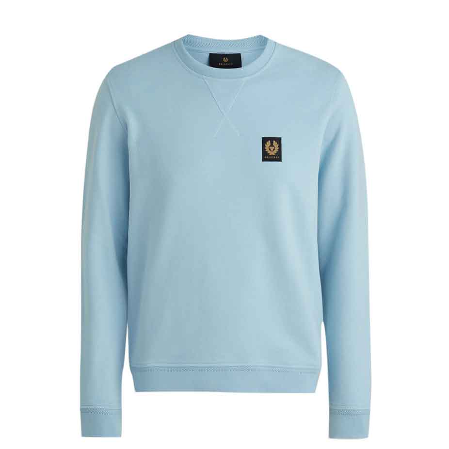 Skyline Blue Cotton Sweater  Belstaff   