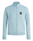 Skyline Blue Cotton Fleece Zip Sweater SWEATS Belstaff