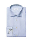 Light Blue Paisley Trim Contemporary Fit Shirt  Eton   