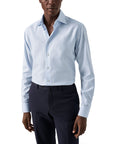 Light Blue Striped Oxford Cotton-Tencel™ Shirt  Eton   