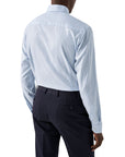 Light Blue Striped Oxford Cotton-Tencel™ Shirt  Eton   