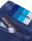 Mid Blue 'Nick' Stretch Slim Fit Jeans  Jacob Cohen   