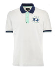 Optic White Regular-fit Cotton Stretch Polo shirt S/S POLOS La Martina   