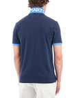 Navy Regular-fit Cotton Stretch Polo shirt S/S POLOS La Martina   