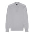 Grey Cotton Quarter Zip Neck Jumper KNITWEAR Paul & Shark