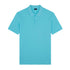 Washed Turquoise Cotton Piqué Polo Shirt S/S POLOS Paul & Shark   