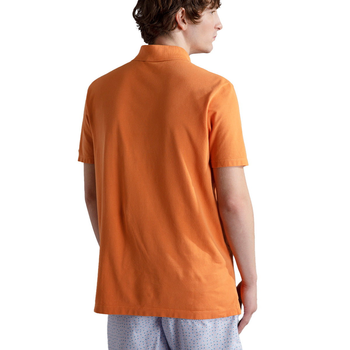 Washed Orange Cotton Piqué Polo Shirt S/S POLOS Paul &amp; Shark   