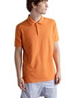Washed Orange Cotton Piqué Polo Shirt S/S POLOS Paul & Shark   