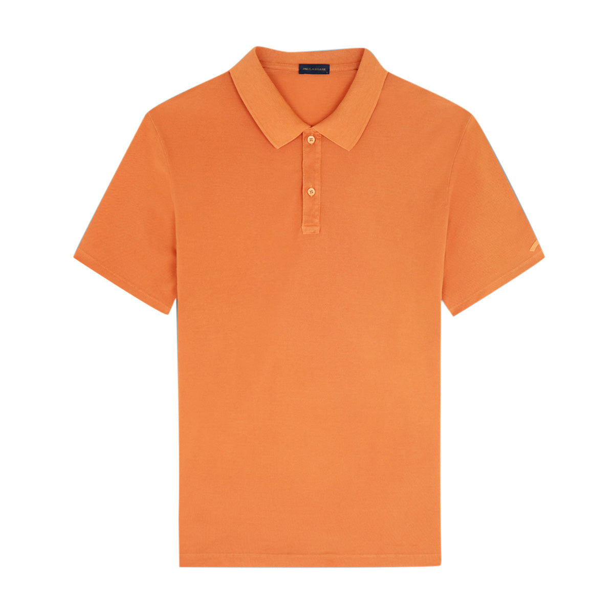 Washed Orange Cotton Piqué Polo Shirt S/S POLOS Paul & Shark   