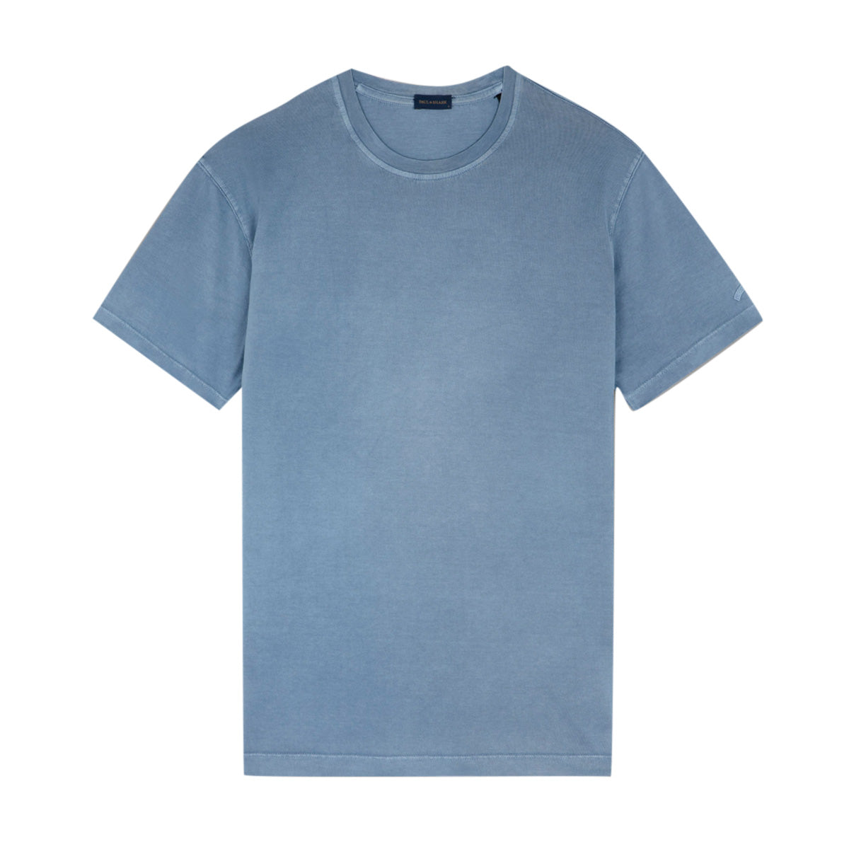 Denim Blue Cotton Jersey T-Shirt TEE SHIRTS Paul &amp; Shark   