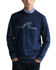 Navy Cotton Signature Sweatshirt SWEATS Paul & Shark   