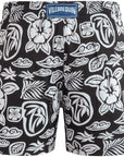 Black 'Tahiti Turtles' Moorise Swim Trunks  Vilebrequin   