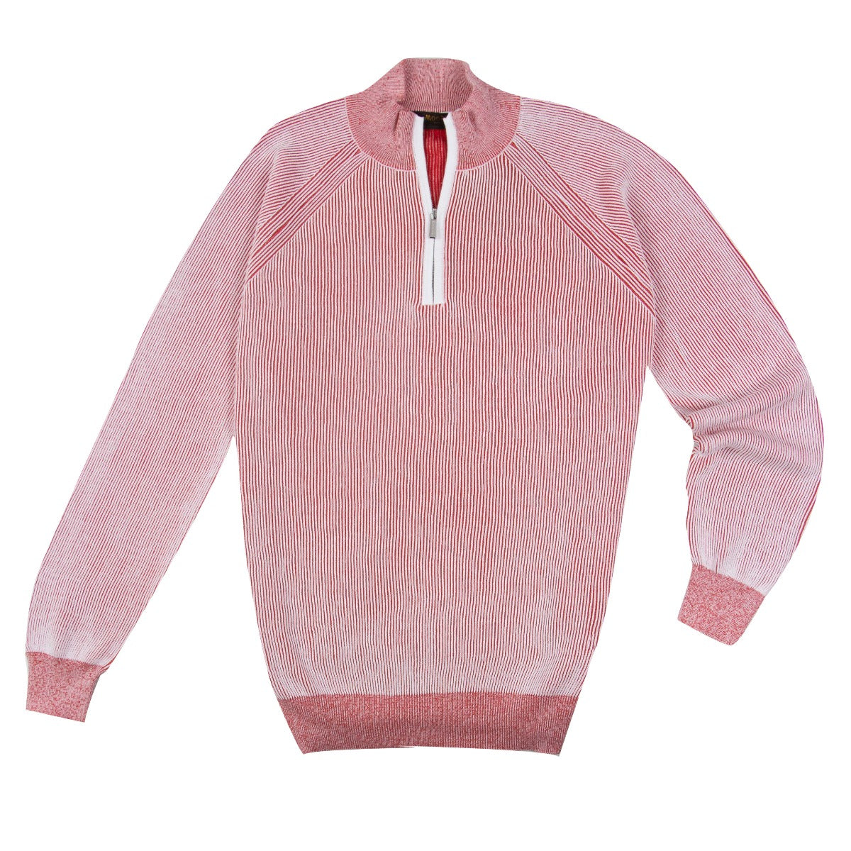 Pink ‘Fedro’ Knit Zip Neck Sweater Zip Neck Moorer   