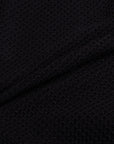 Black 100% Cotton Knit Short Sleeve Polo Shirt S/S POLOS Robert Old   