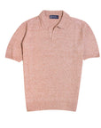 Tan Pure Cotton Knitted Polo Shirt S/S POLOS Robert Old   