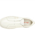 White Tumbled Leather Slip-on Sneaker Sneaker Santoni   