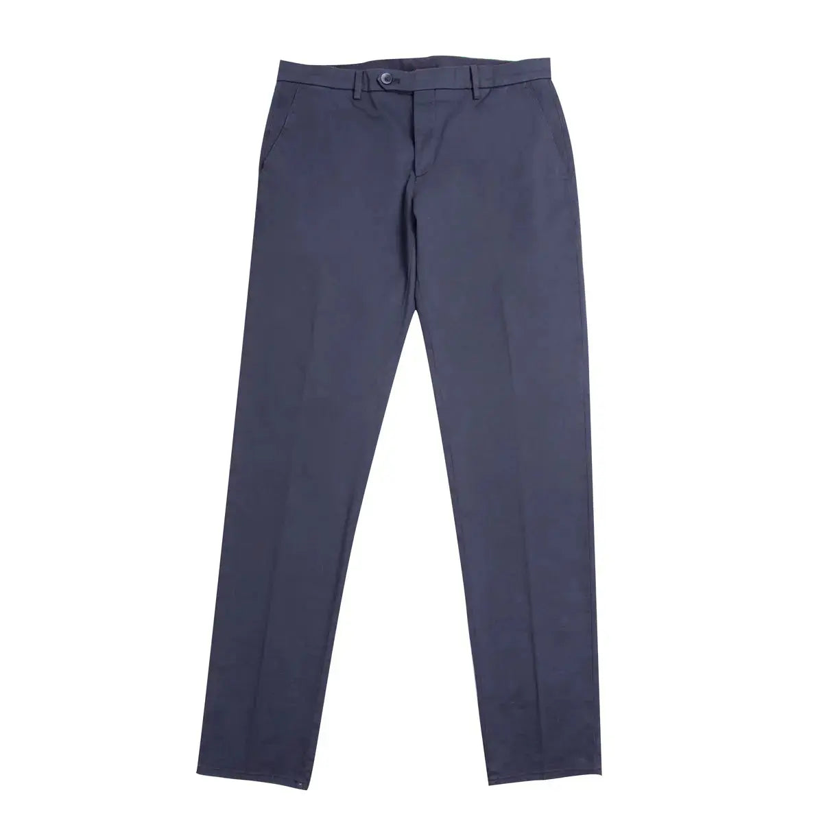 Navy Stretch Cotton Twill Chinos CASUAL TROUSERS Robert Old   