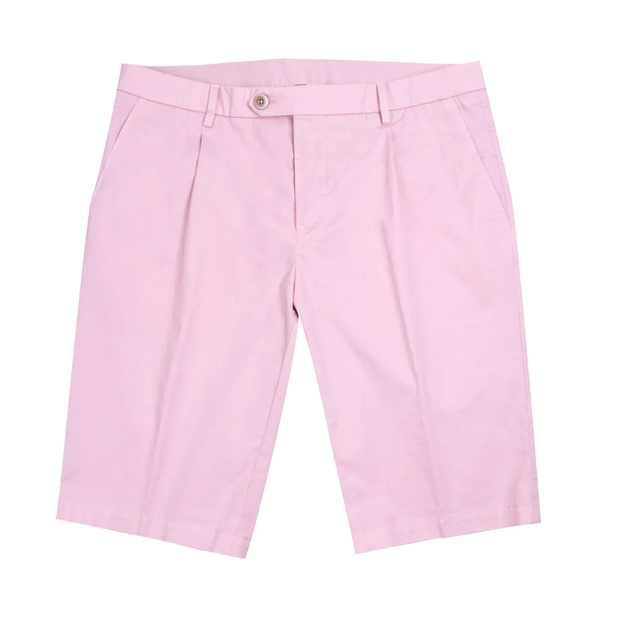 Light Pink Cotton Stretch Chino Shorts SHORTS Robert Old   