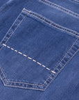 Mid Blue ‘Milano’ Lightweight Denim Jeans  Richard J Brown   