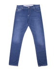 Mid Blue ‘Milano’ Lightweight Denim Jeans  Richard J Brown   