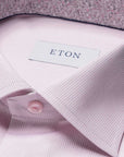 Pink Fine Striped Signature Twill Slim Fit Shirt  Eton   