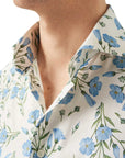 Floral Print Signature Cotton Twill Shirt  Eton   