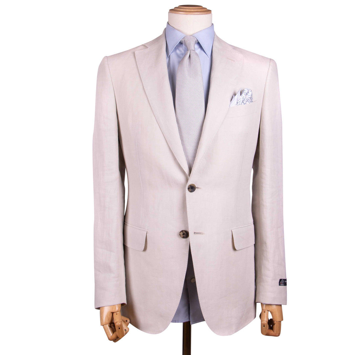 Beige Linen Suit - IN PROGRESS SUITS Robert Old   