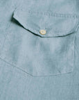 Italian Linen Light Blue Shirt S/S SHIRTS Robert Old   