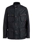 Belstaff Dark Navy Fieldmaster Waxed Cotton Jacket