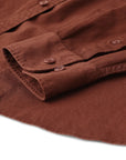 Deep Copper Scale Long Sleeve Shirt