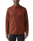 Deep Copper Scale Long Sleeve Shirt