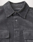 Belstaff Forge Grey Fallgate Cotton Corduroy Shirt