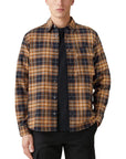 Black and Yellow Scale Longton Plaid Long Sleeve Shirt